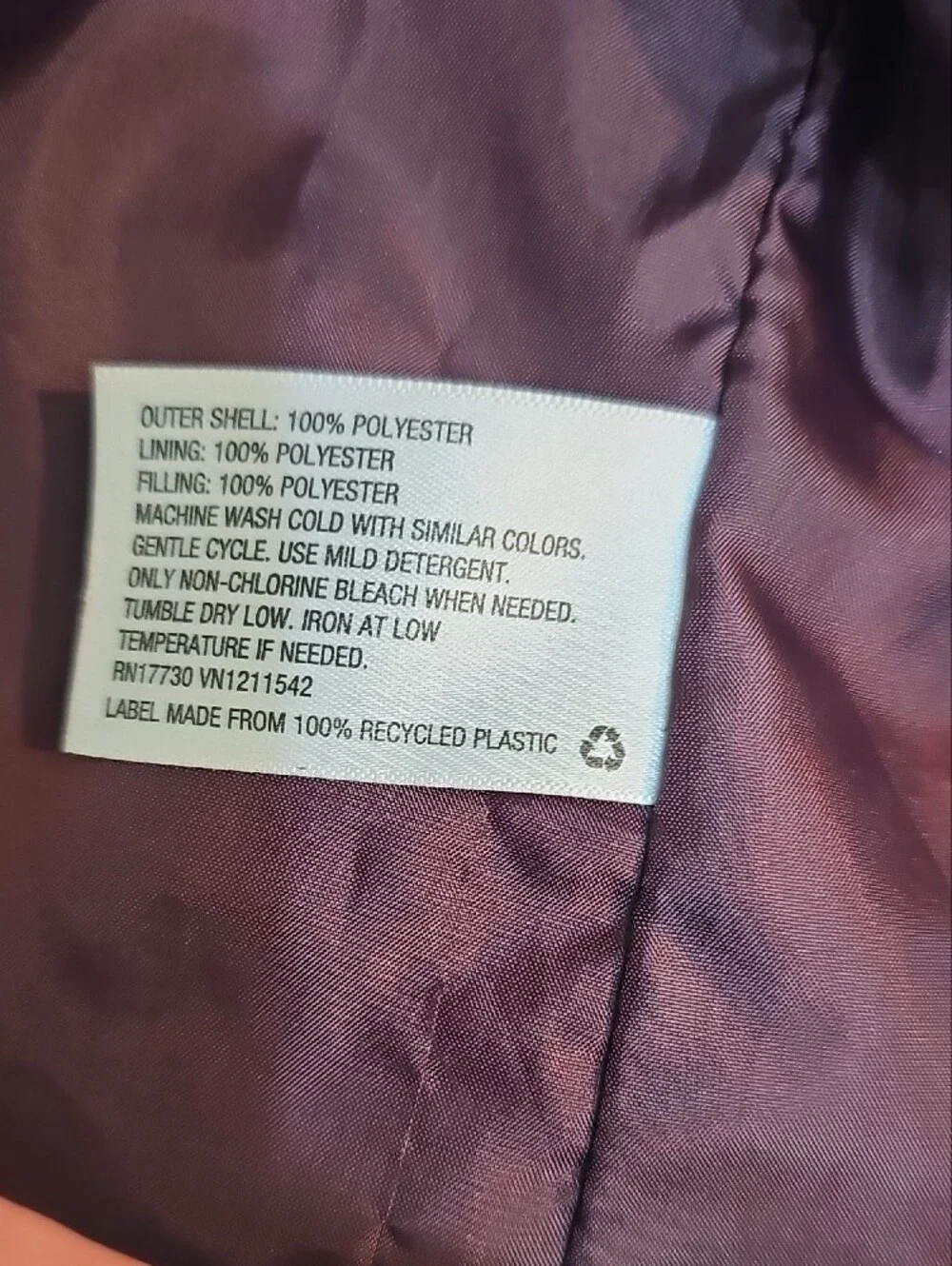 a new day Quilted Puffer Jacket - Burgundy